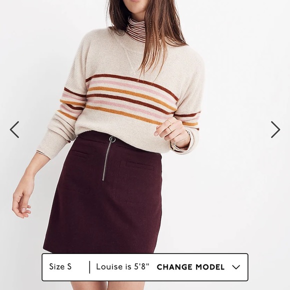 NWT Madewell Fireside Mini Skirt - size 6 - Picture 9 of 11